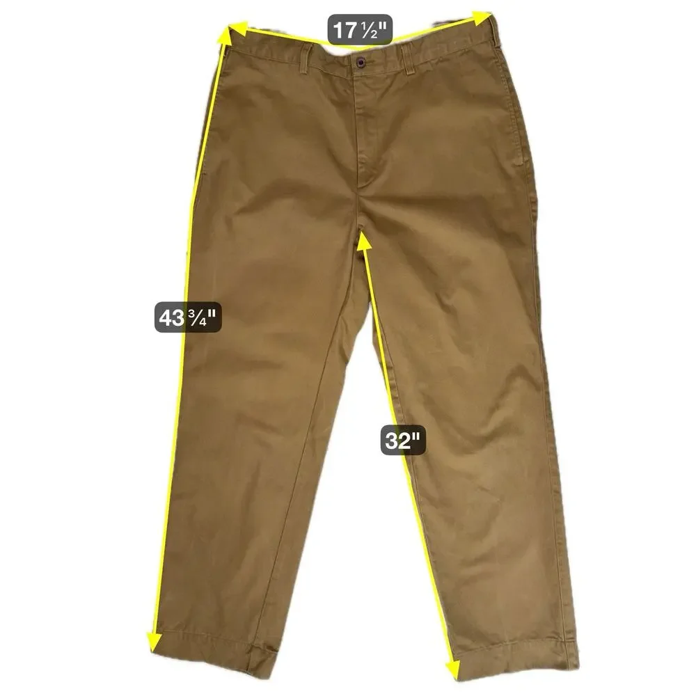 Orvis Hunting Pants Mens 36x32 Camel Tan 100% Cotton Canvas Field Hiking Outdoor - Picture 3 of 12